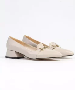 ® | PC-52567 - 3478 بژ چین‌دار - کفش پاشنه‌بلند زنانه برند Pierre Cardin - 774633554