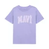 تیشرت بن(push) طرح نوشته دار بنفش رنگ / قصه عادی 7610109-70541 برند Mavi - 702046990