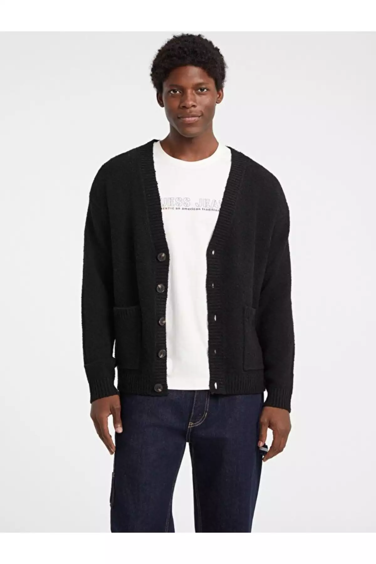 سویشرت جین مردانه برند Guess - 985390759