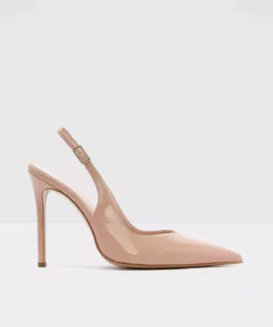 کفش پاشنه بلند زنانه مدل لگاسی-تری - کفش پاشنه بلند فنری مصنوعی صورتی بدون بند برند Aldo - 939865804