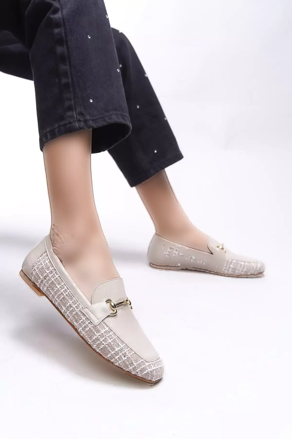 پاپوش زنانه وینلینا 0012093 کرم برند Riccon - 900651239