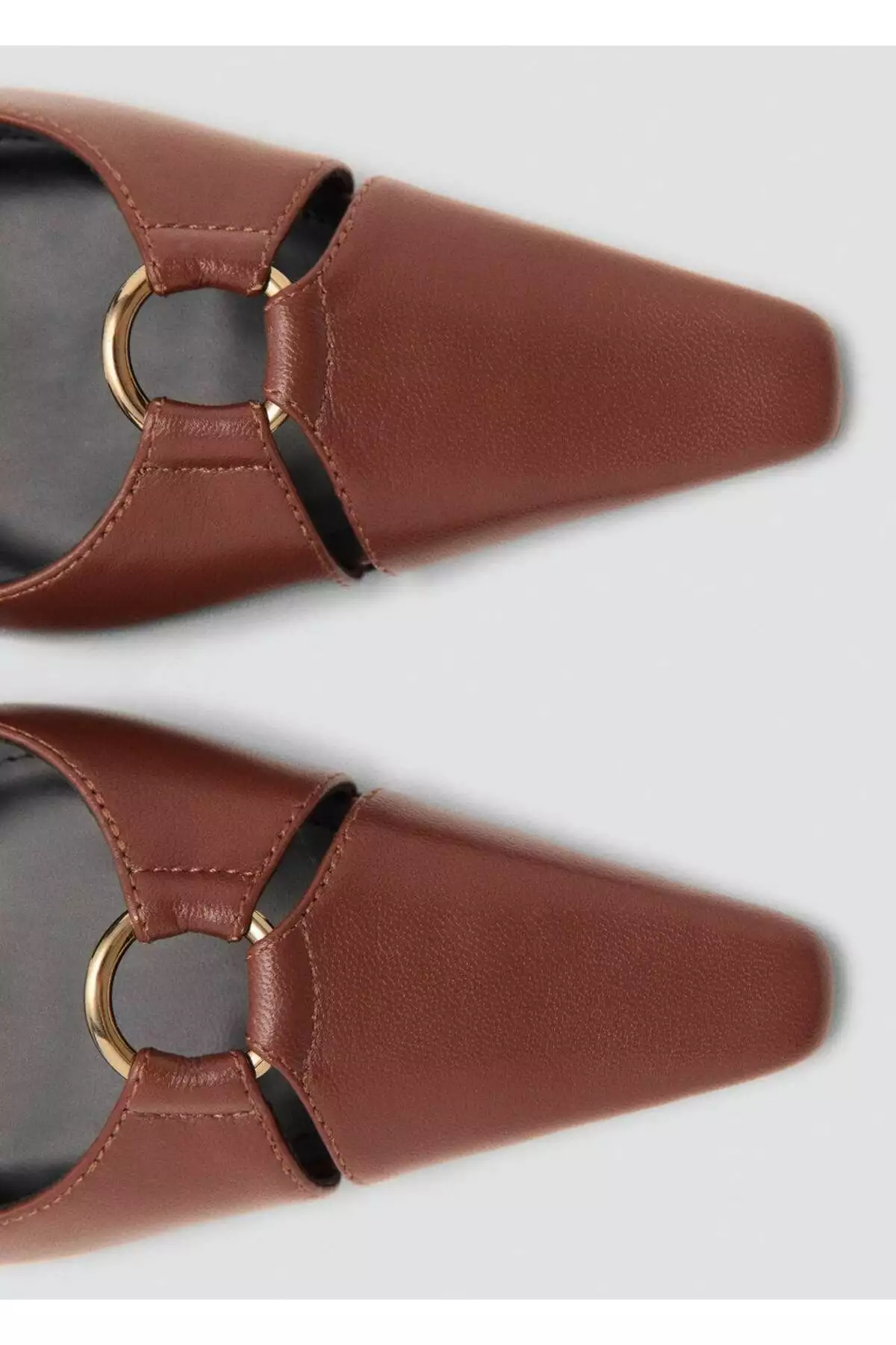 کفش پاشنهبلند چرم با جزئیات حلقهای برند MANGO - 982810922