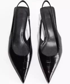 کفش پاشنه‌دار نوک تیز بچه‌گانه با پشت باز برند H&M - 953652851