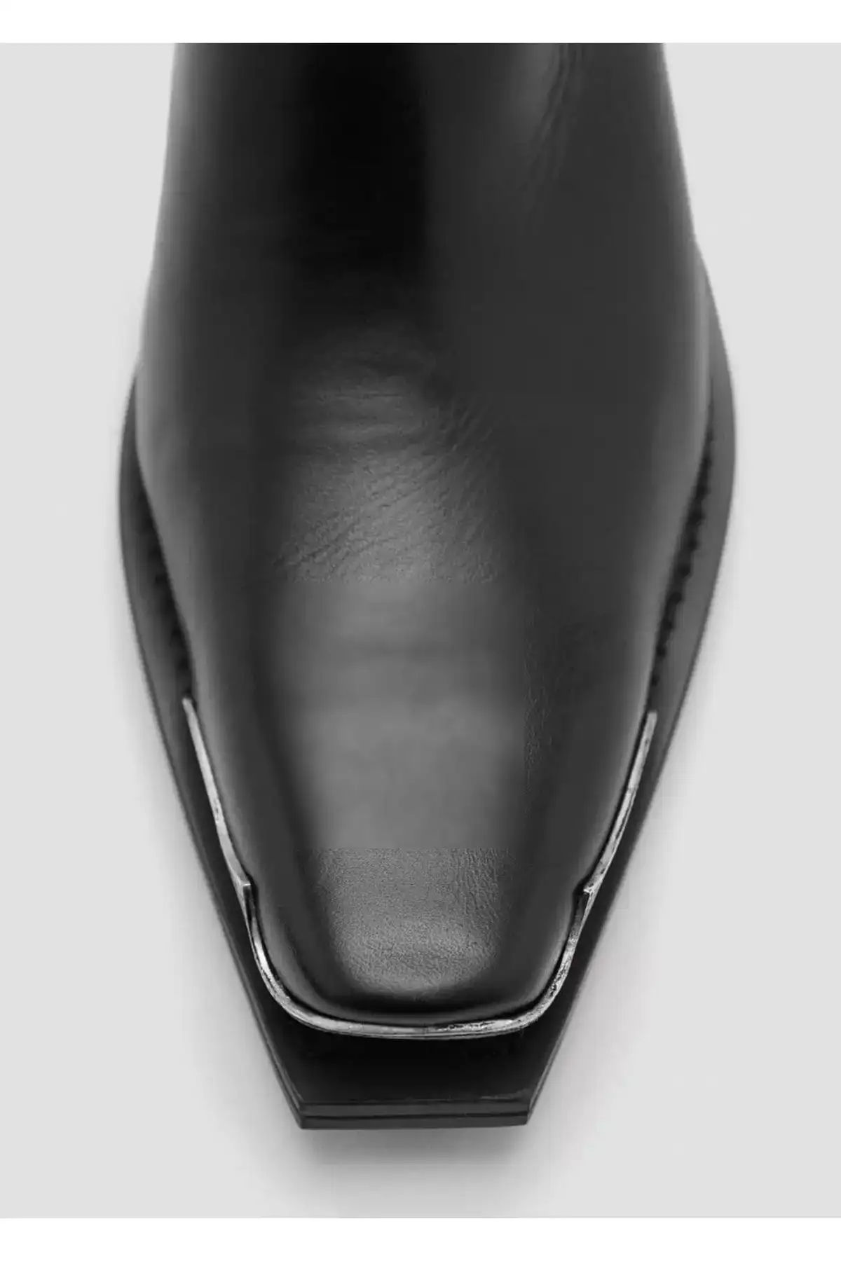 کفش چرمی با نوک فلزی برند MANGO - 870872748