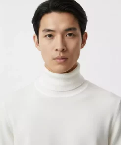 پولک آبی مردانه با یقه گرد و بافت دار برند A&O Style - 785217066