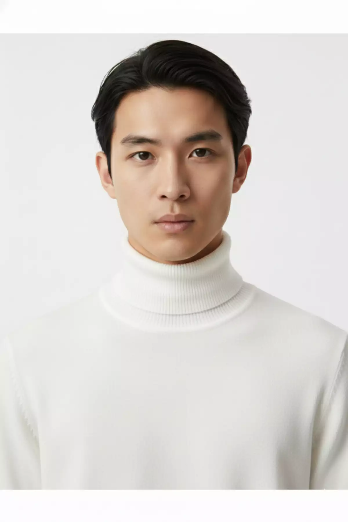 پولک آبی مردانه با یقه گرد و بافت دار برند A&O Style - 785217066