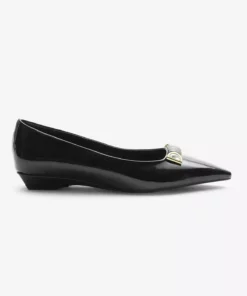 بافت مشکی نئولیت با کفی تزئینی و نوک تیز زنانه برند Tonny Black - 896233532