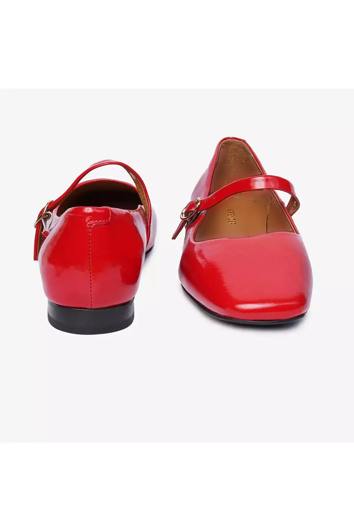 کفش زنانه راحتی قرمز لاک دار از چرم طبیعی 4Y2WA59104 برند Greyder - 838713082