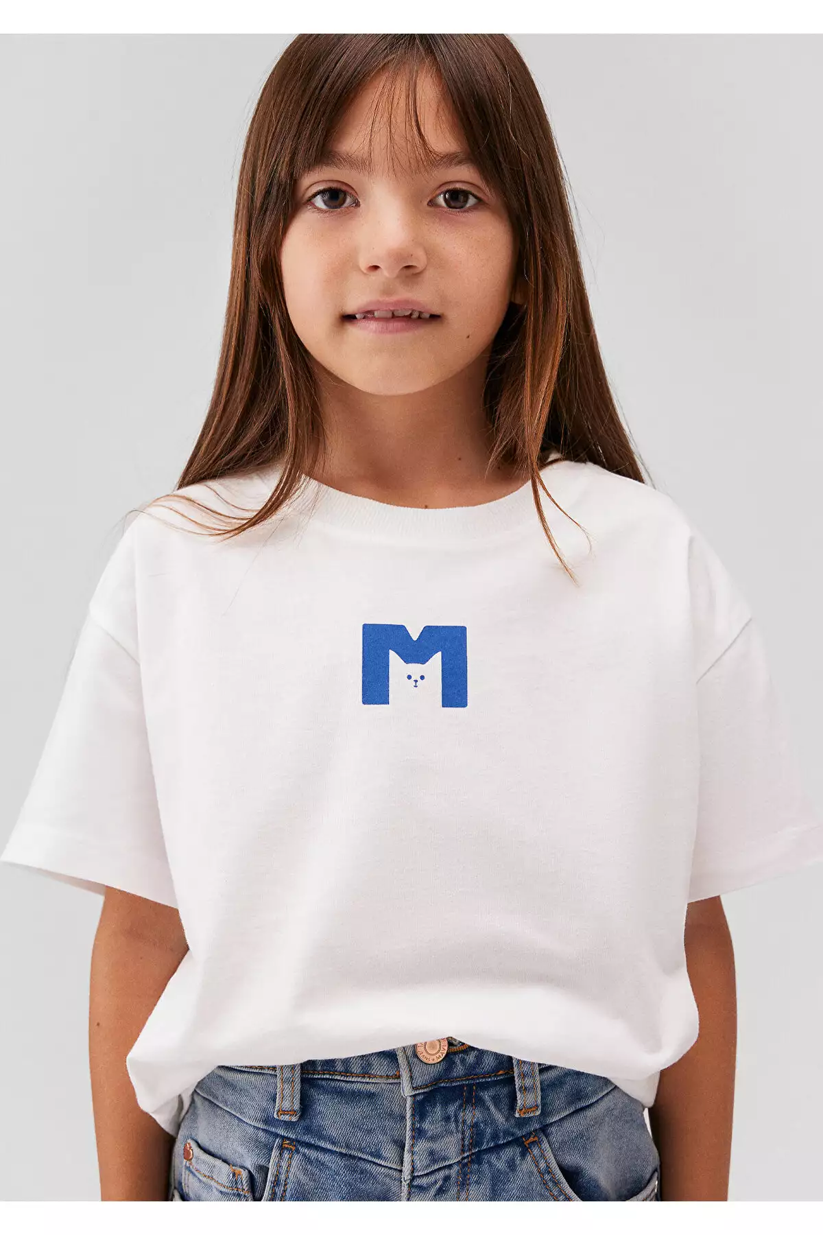 تیشرت سفید با طرح گربه M - دارای برش آزاد و راحت 7610168-70057 برند Mavi - 792173207