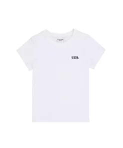 تی‌شرت یقه گرد سفید برای پسر بچه برند U.S. Polo Assn. - 957292320