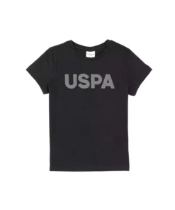 تیشرت ساده یقه گرد مشکی پسرانه برند U.S. Polo Assn. - 829753268