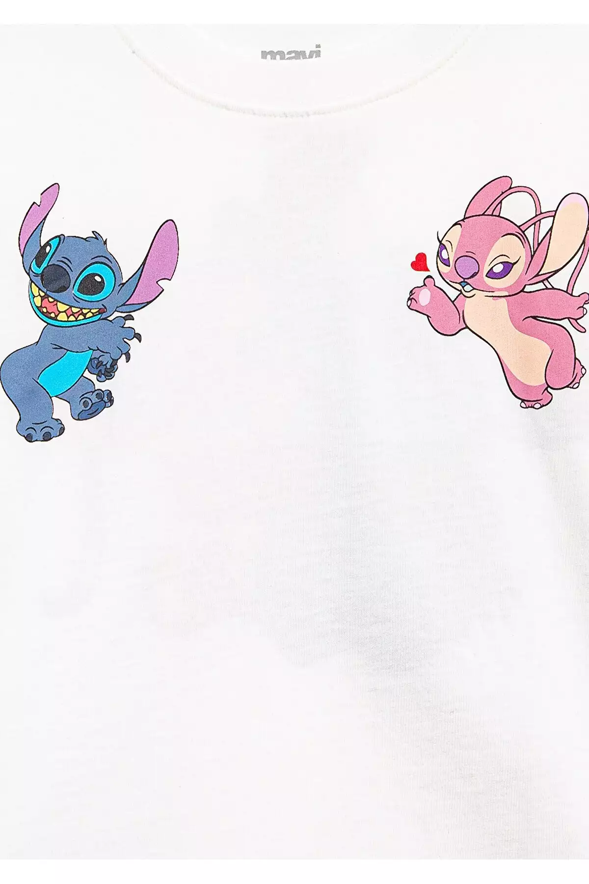 تیشرت با طرح لیلو و استیچ رنگ کرم سفید برند Mavi - 954408596