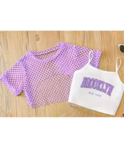 تی‌شرت باردار با طراحی چاپی و جزئیات مشبک برند BEBEĞİME ÇORAP - 927600891