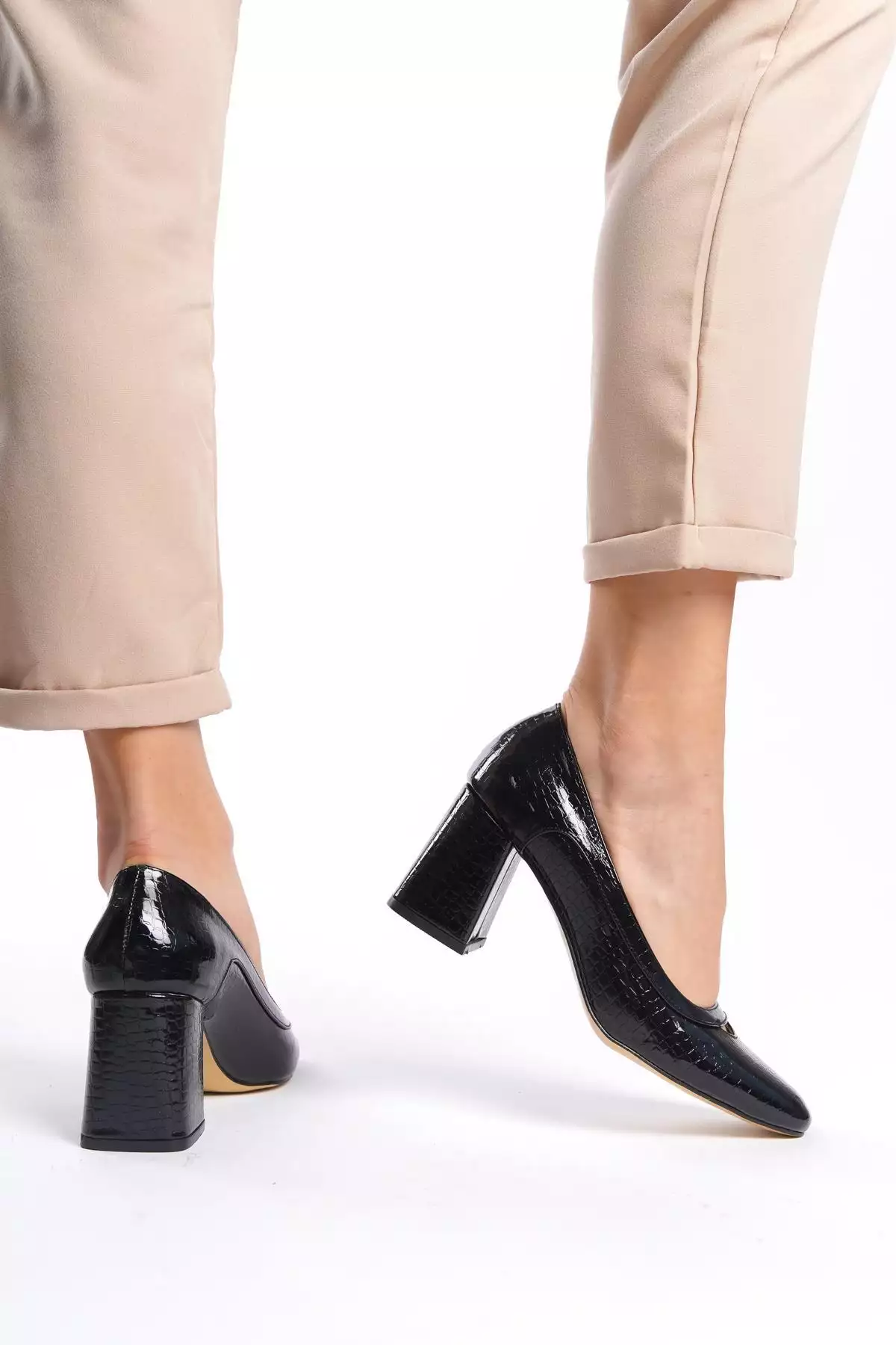 کفش پاشنهبلند کلاسیک با سایز بزرگ برند Çaçaroz Ayakkabı - 802772555