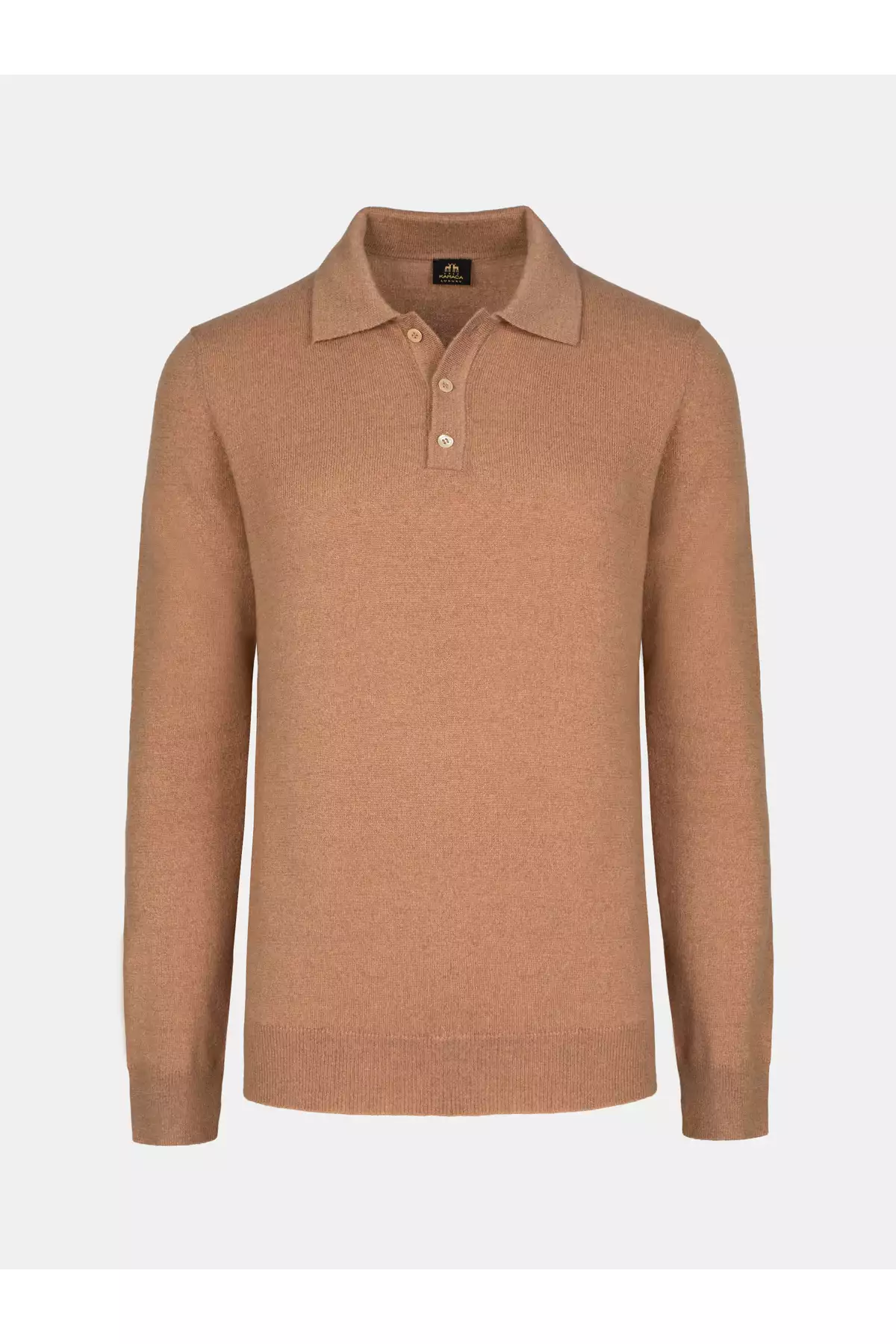 پلیور مردانه بافت معمولی - رنگ شتری برند Karaca - 865248378