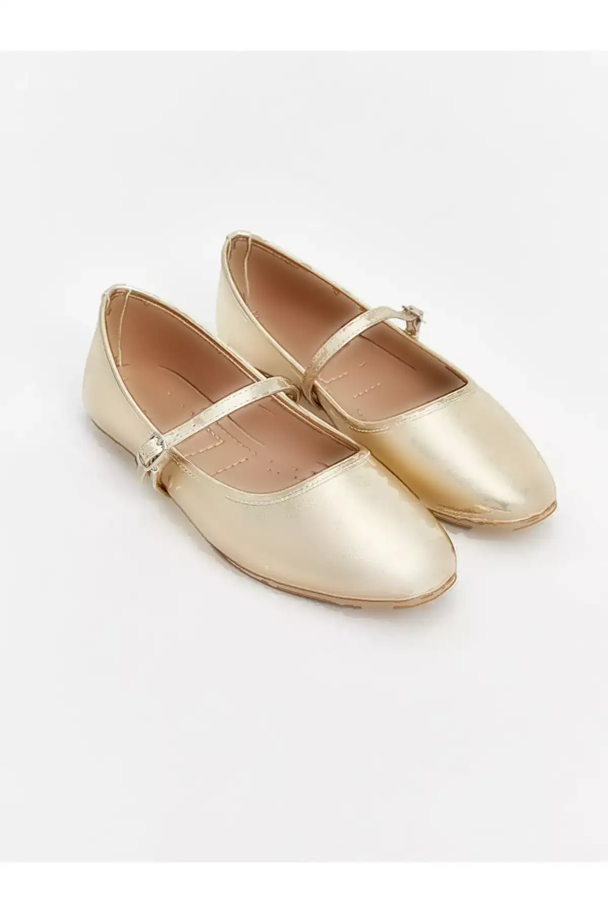 کفش باله زنانه با ظاهر چرم LCW STEPS برند LC Waikiki - 943232937