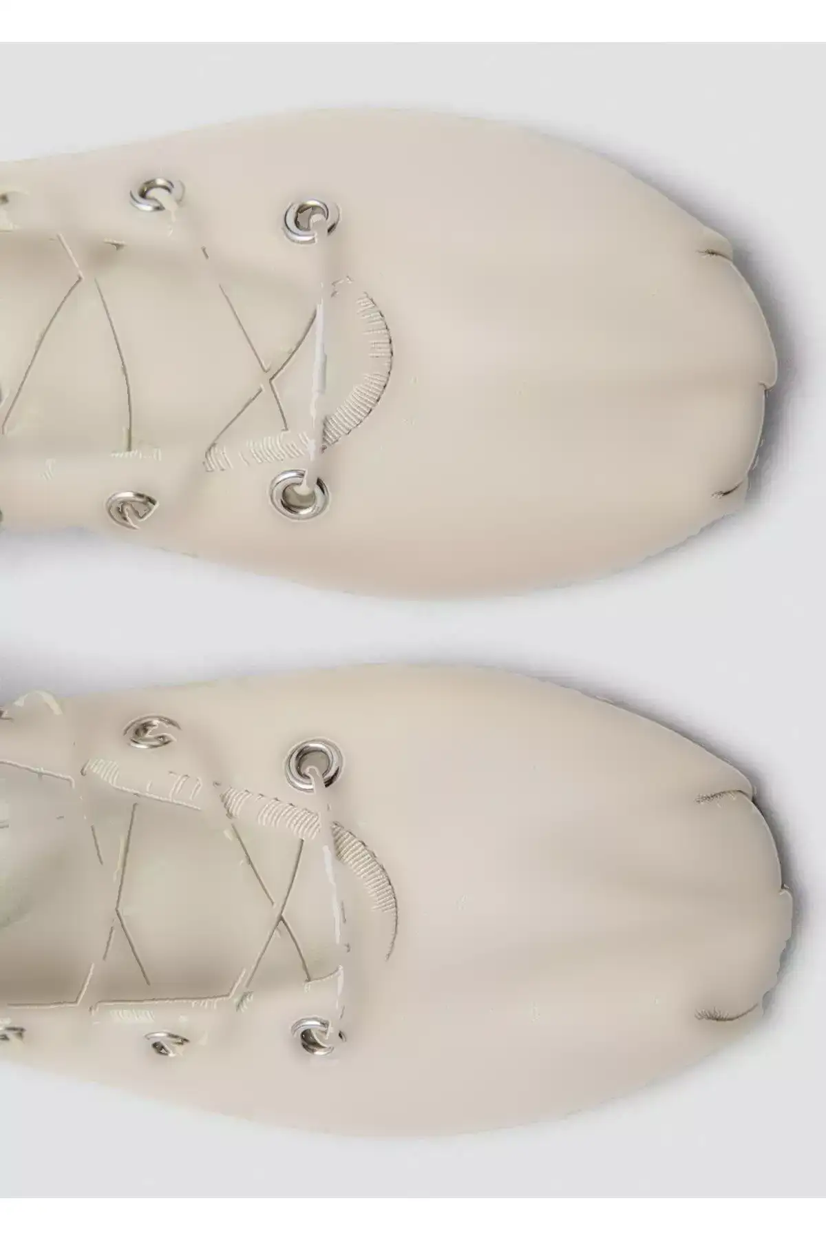 کفش باله چرمی با بند ضربدری برند MANGO - 977564709