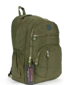 کولهپشتی بزرگ چند جیب مدرسه و سفر از پارچه کرینکیل ضدآب برند citycenterfashion - 365503086