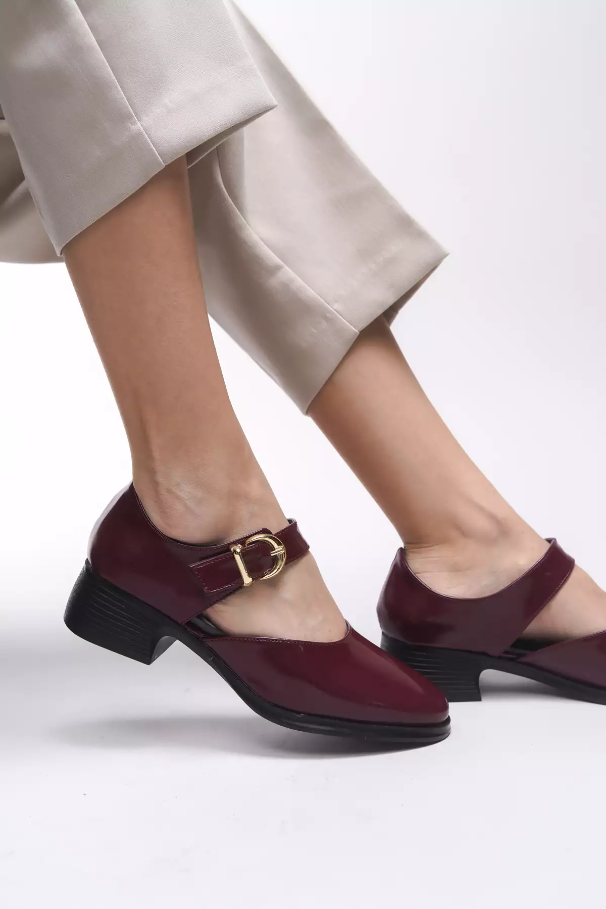 کفش پاشنه بلند کلاسیک زنانه Saeldyl کد 0012300 رنگ bordo روگن برند Riccon - 919955579