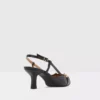 LINDY-TR - کفش پاشنهبلند سیاه زنانه با کفی چرم طبیعی و پشت باز برند Aldo - 903982900