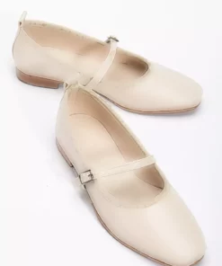 بافت زنانه بژ با نوک گرد و بند دار برند Tonny Black - 942356614