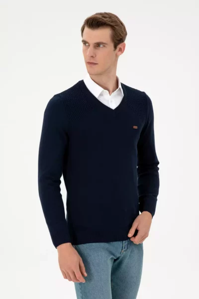 کلاه بافتنی آبی تیره مردانه 50297063-VR033 برند U.S. Polo Assn. - 866691923