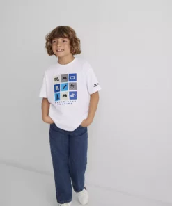 تیشرت سفید با طرح پلیاستیشن / برش گشاد و راحت 6610374-620 برند Mavi - 968222260