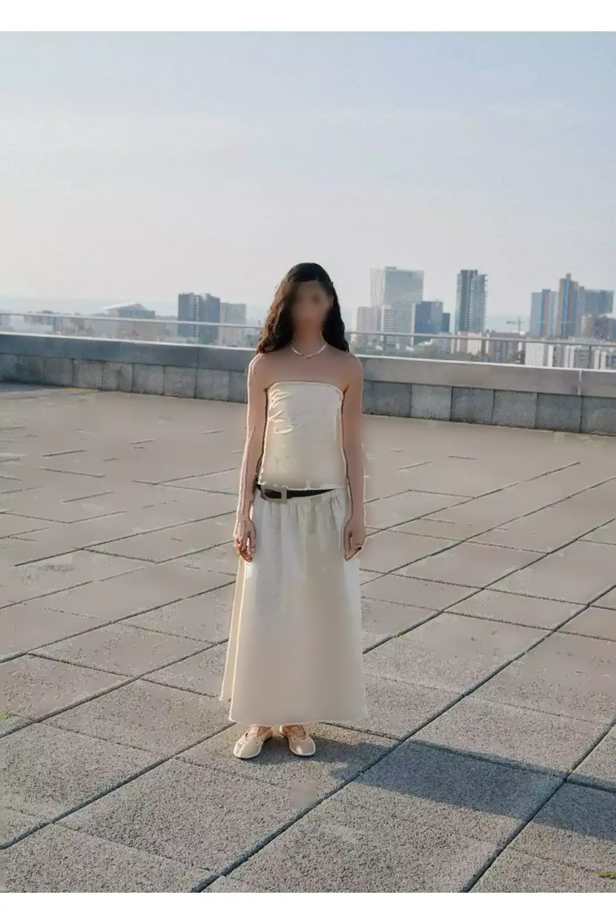 کفش باله چرمی با بند ضربدری برند MANGO - 977564709