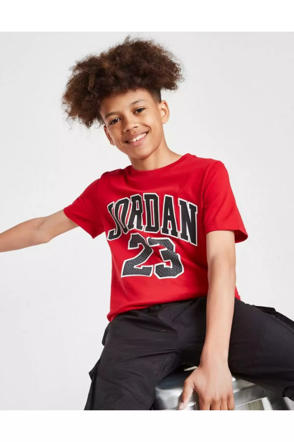 تیشرت تمرینی پرواز بچگانه جردن مدل ۹۵A088-R78 رنگ قرمز برند Nike - 470726596