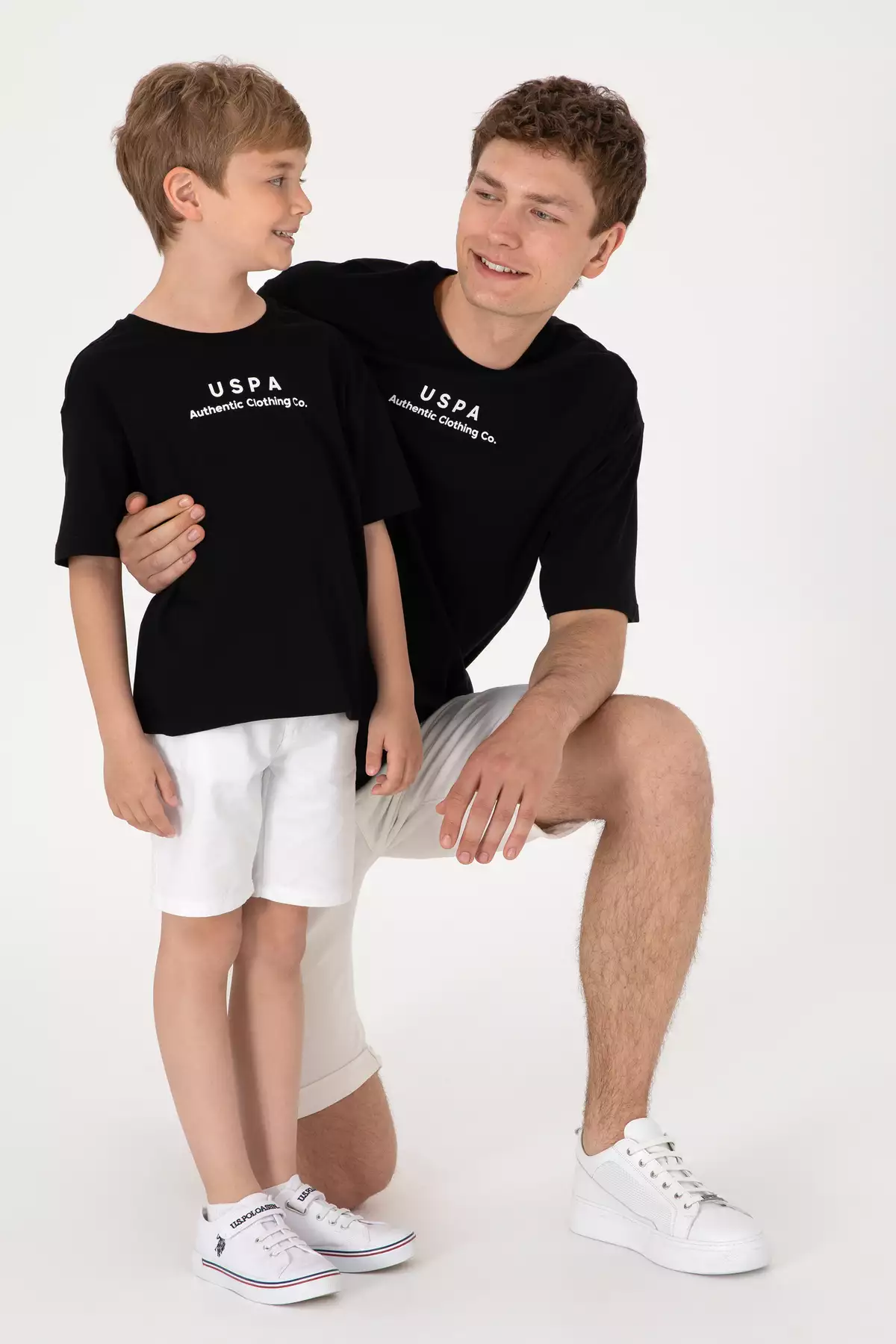 تیشرت یقه گرد سیاه برای پسران 50295983-VR046 برند U.S. Polo Assn. - 852127935