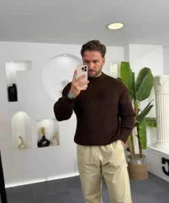 کت کش با یقه گرد آقای بزرگ سایز برند UTTBASİC - 989542666