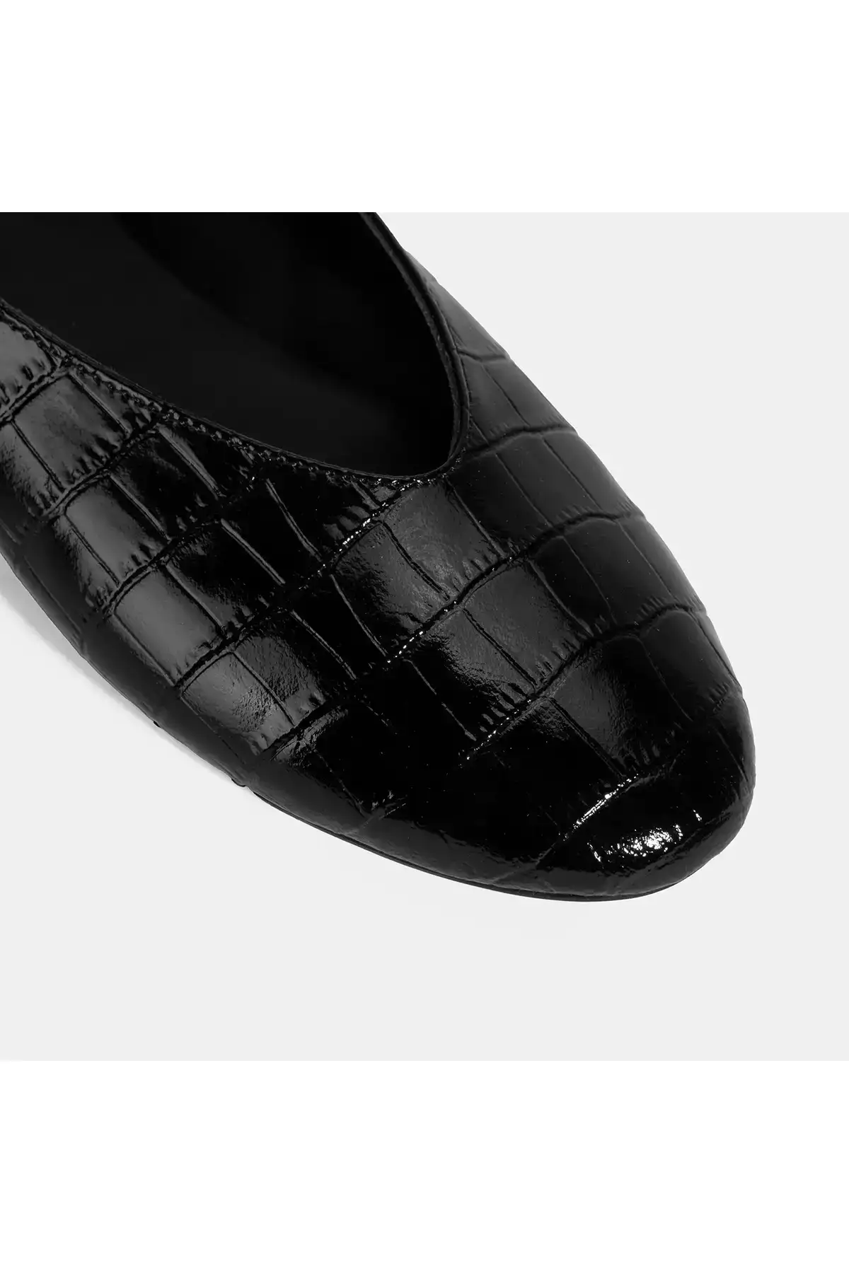 بابت زنانه مشکی طرح کروکو ماری جین کفش بامزه چرمی برند Desa - 966143507