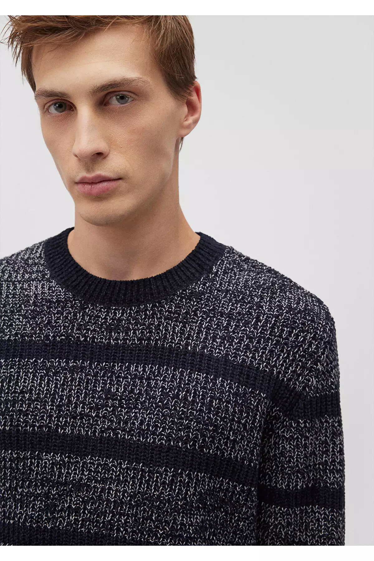 بلوز راهراه آبی تیره، فیت معمولی برند Mavi - 869800387