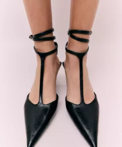 صندل پاشنهدار و نوار دار برند H&M - 947887595