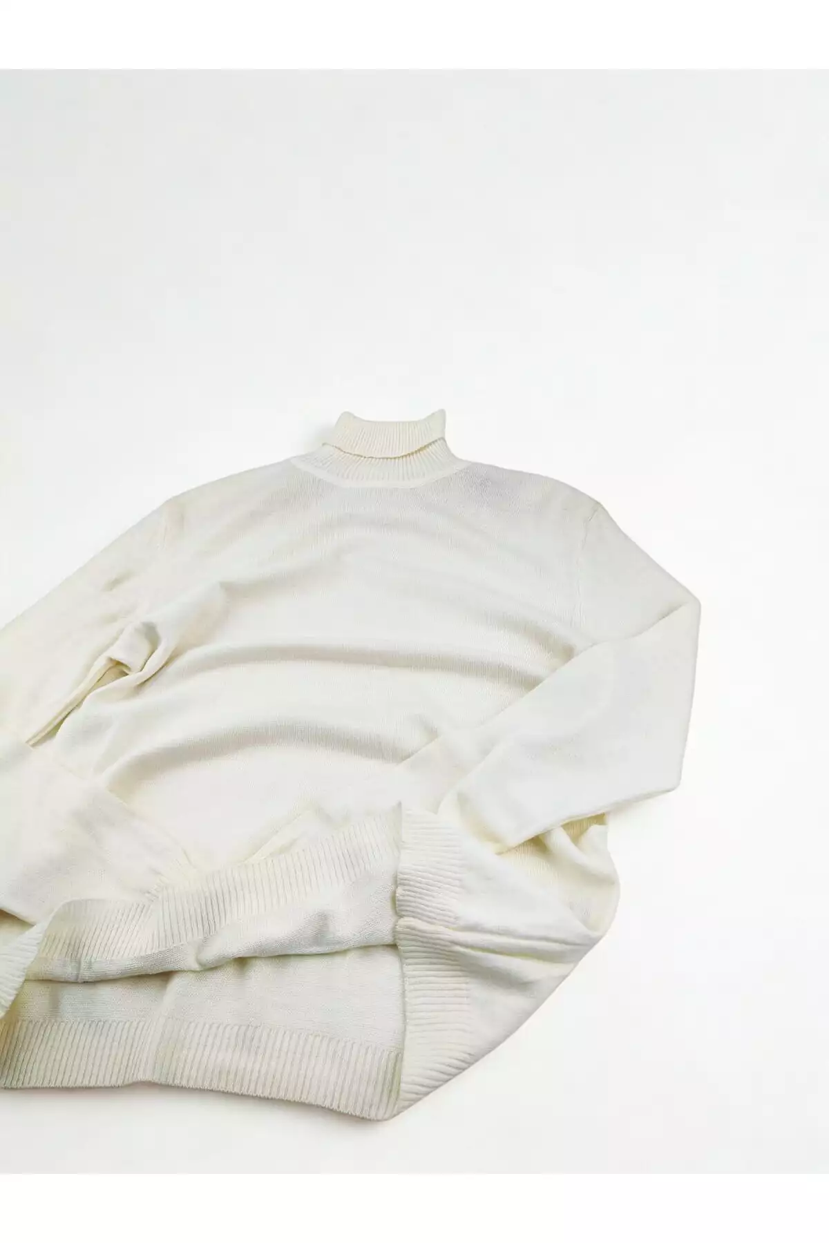 پولک آبی مردانه با یقه گرد و بافت دار برند A&O Style - 785217066