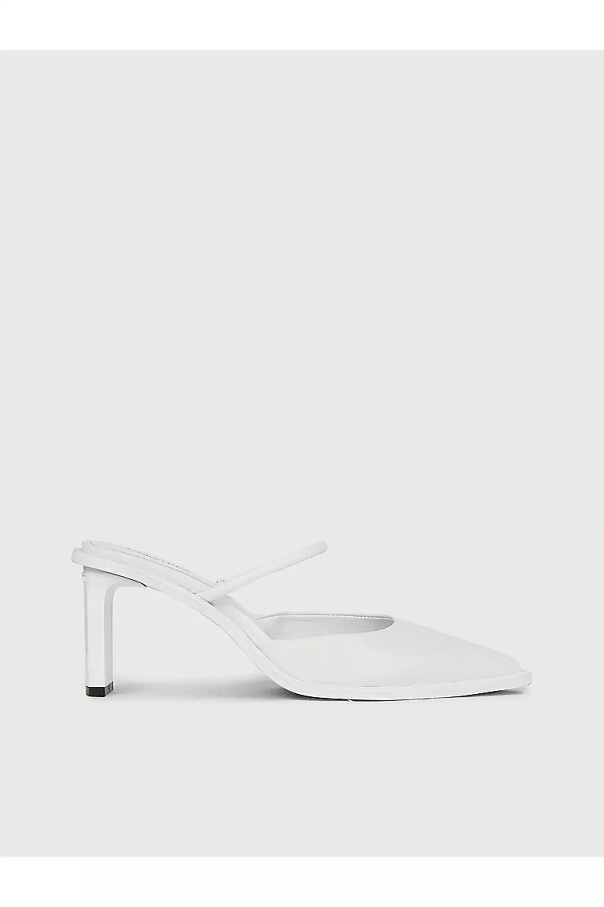 کفش کلاسیک پاشنهدار سفید با کفی صاف و طراحی مارک مخصوص خانمها برند Calvin Klein - 830863601