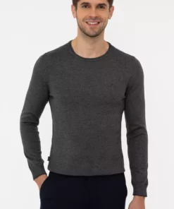 کالج مردانه مشکی ملانژ برند Pierre Cardin - 176804503