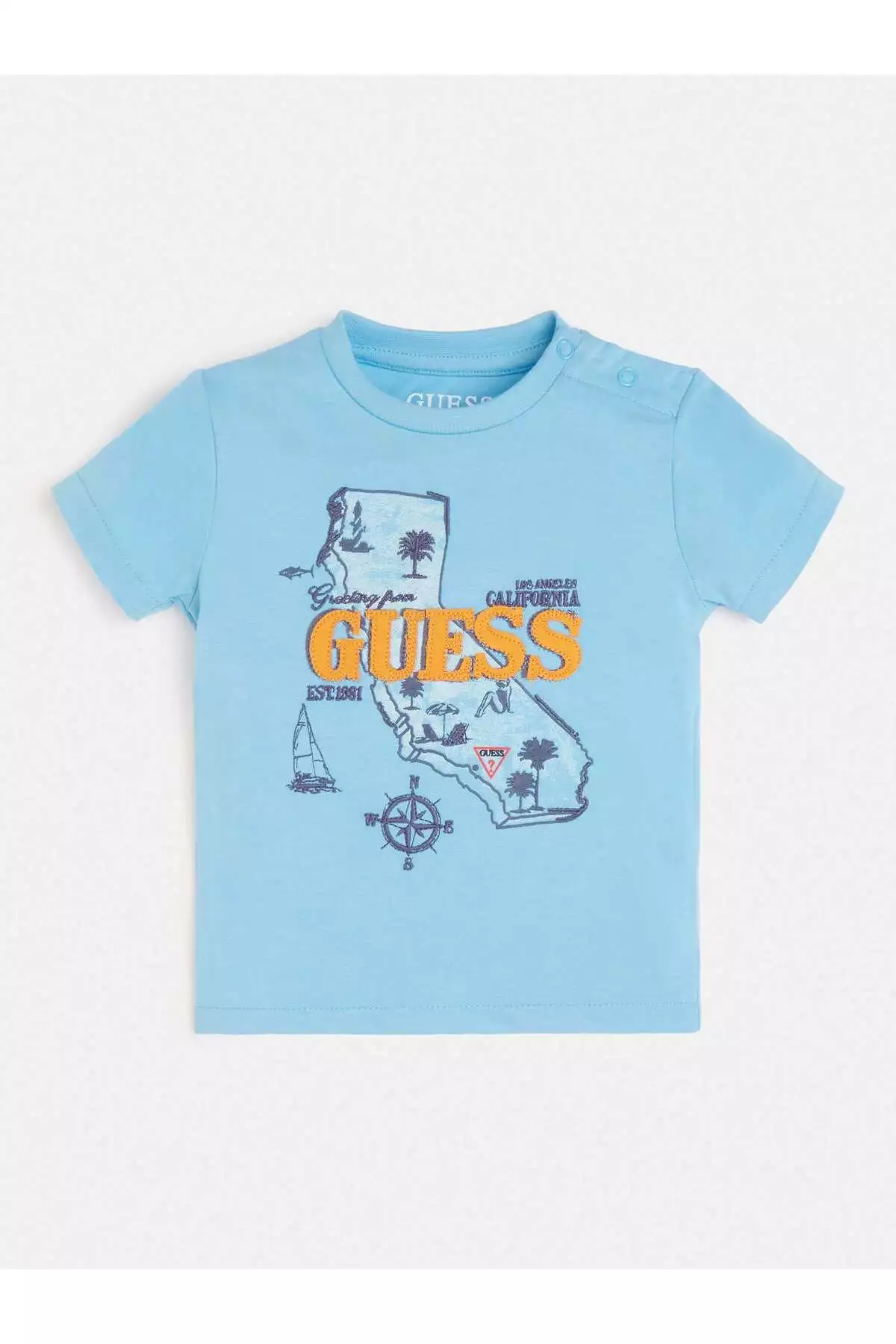 تیشرت معمولی فیت اس اس ببتک برند Guess - 948390121