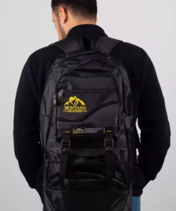 کوله پشتی بزرگ کوهنوردی مونتانا 55+10 لیتر با پارچه ضد آب و طراحی جیب‌دار - رنگ سیاه برند Ekolaks - 206341764