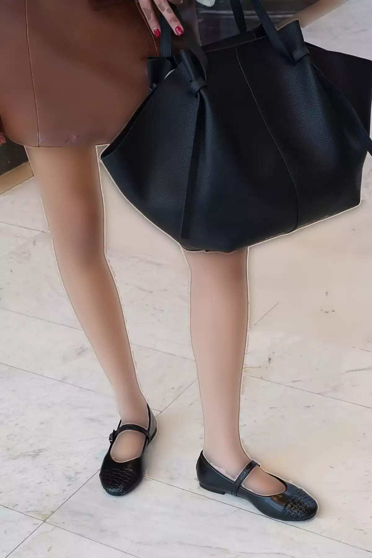 بابت روزمره بنددار زنانه طرحدار برند رنادا مشکی برند Marjin - 991034626