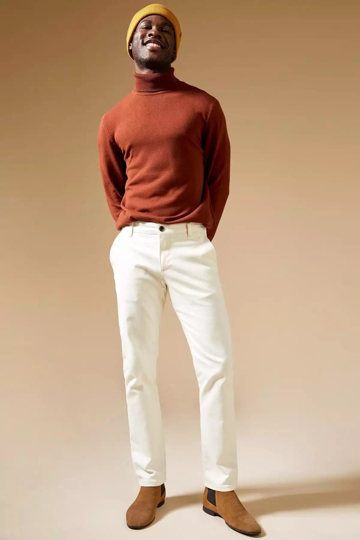 ژاکت بافتنی یقه اسکی فیت باریک برند Defacto - 133306823