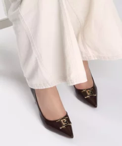 کفش پاشنه بلند لاکچری قهوهای مدل PC-54966 برند Pierre Cardin - 986044711