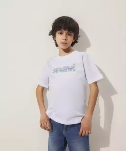 تیشرت سفید با لوگو چاپی / فیت معمولی 6610286-620 برند Mavi - 903167542