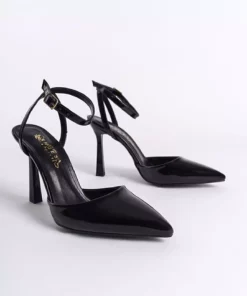 کفش پاشنه‌دار زنانه با بند مشکی برند Entella Store - 794500886