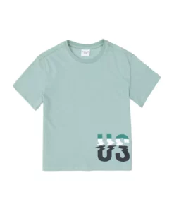 تیشرت یقه دوچرخهای رنگ آبی-سبز برای پسران 50295427-VR048 برند U.S. Polo Assn. - 862510315