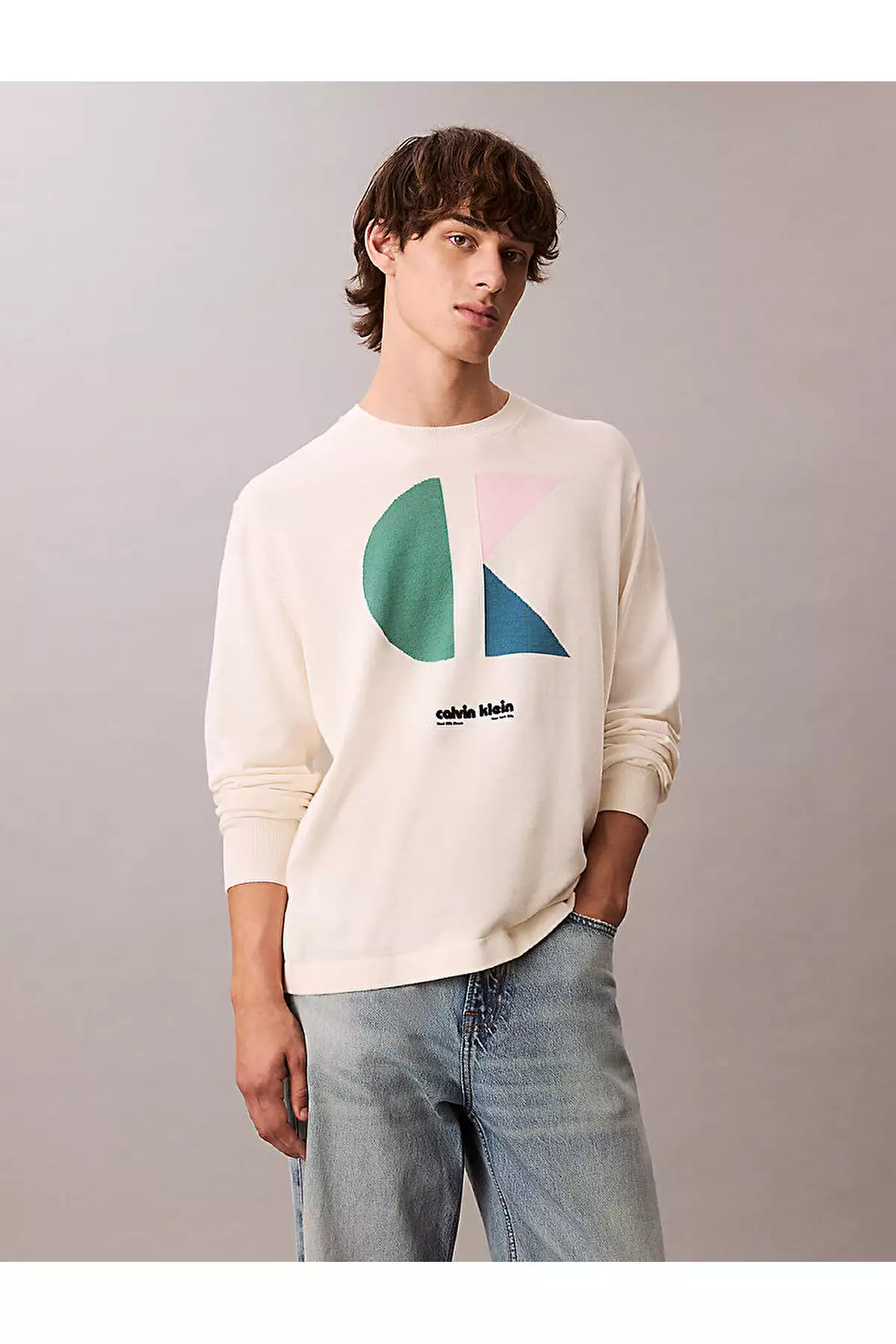 پولوشرت گرافیکی مردانه کولوبلاک برند Calvin Klein - 994181370