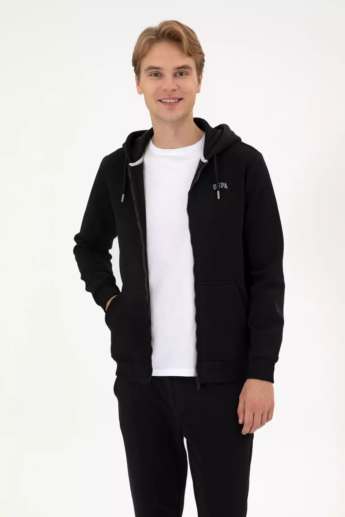 ژاکت بافتنی مشکی مردانه 50313755-VR046 برند U.S. Polo Assn. - 1033132612