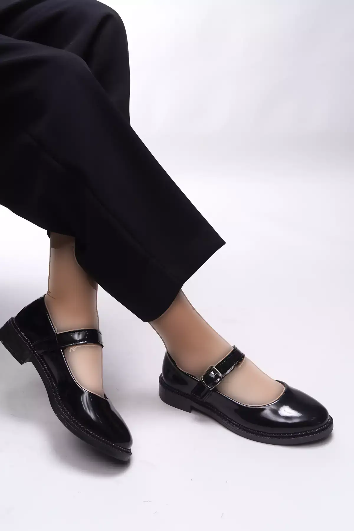 کفش زنانه ساالهرا مدل 0012250 مشکی براق برند Riccon - 905321292