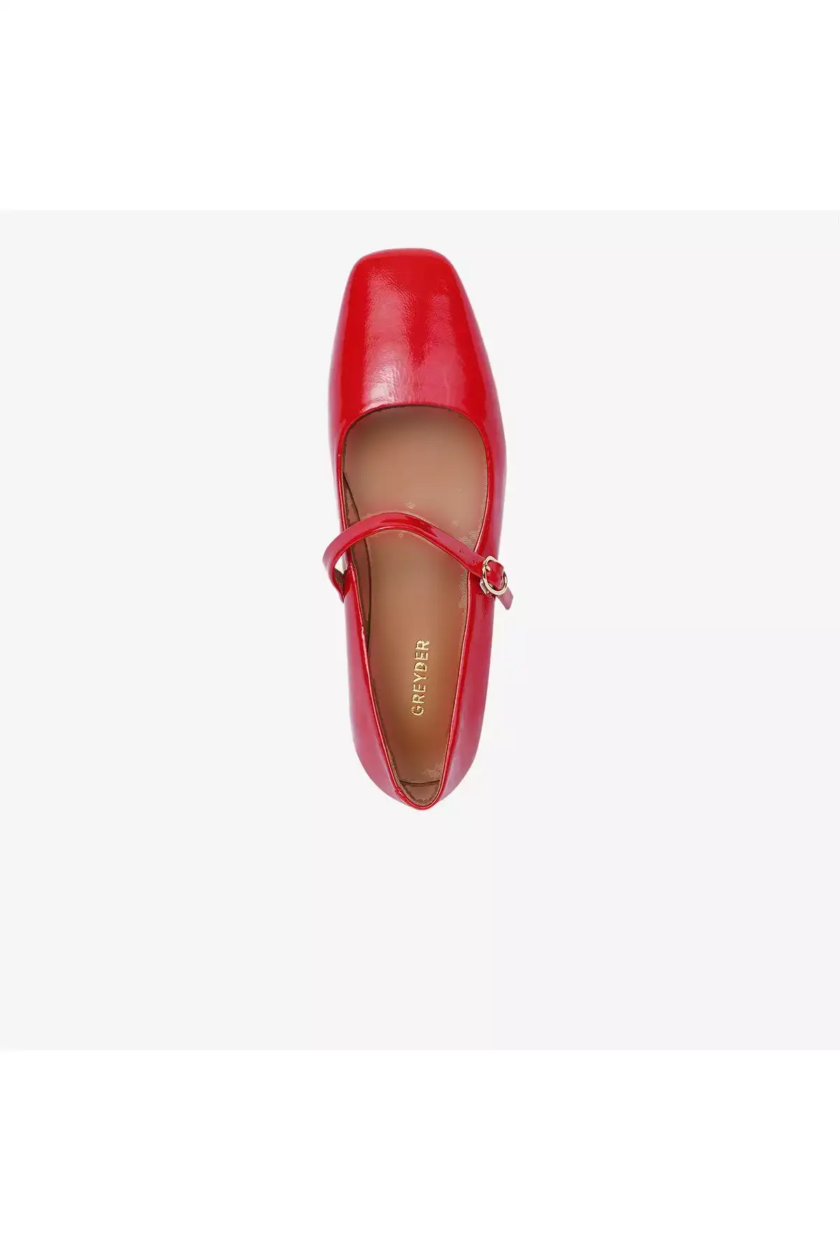 کفش زنانه راحتی قرمز لاک دار از چرم طبیعی 4Y2WA59104 برند Greyder - 838713082