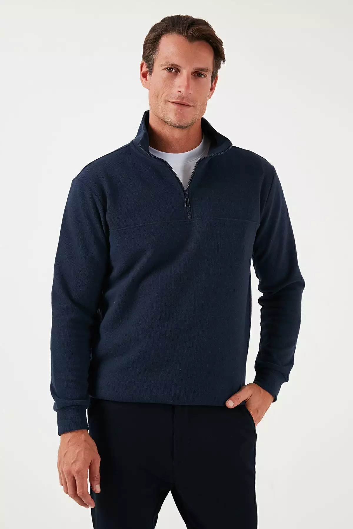 سوئیشرت نخی راحت پوش مردانه KAZAK 456112 BR برند Buratti - 847013599